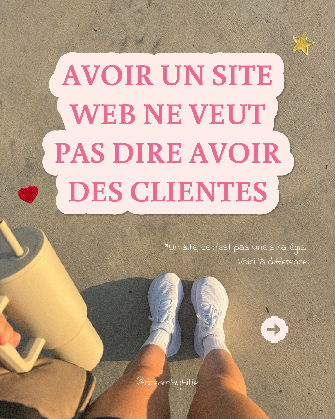 Projet Friperie LMRC — aperçu Instagram Dream by Billie