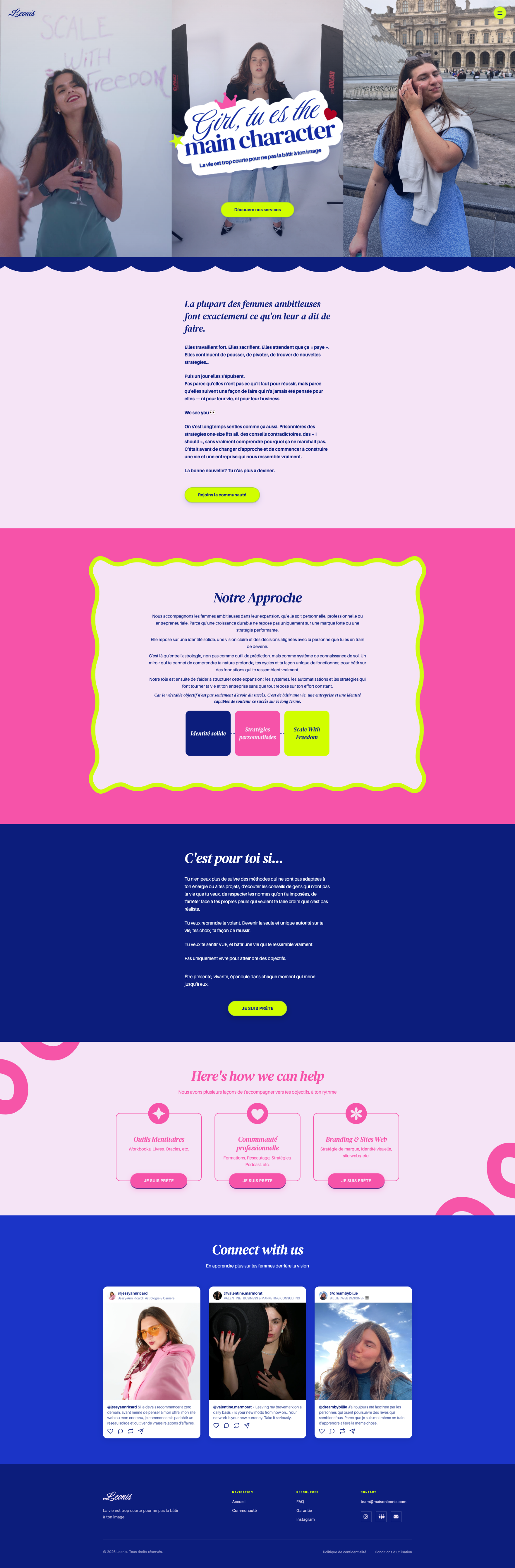 Deuxième aperçu du site Maison Leonis